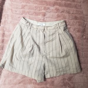 Tibi High Waisted Striped Shorts ⬆️